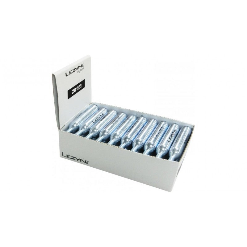 Патрон със сгъстен въздух LEZYNE 20G CO2 CARTRIDGE SILVER BOX 30PCS