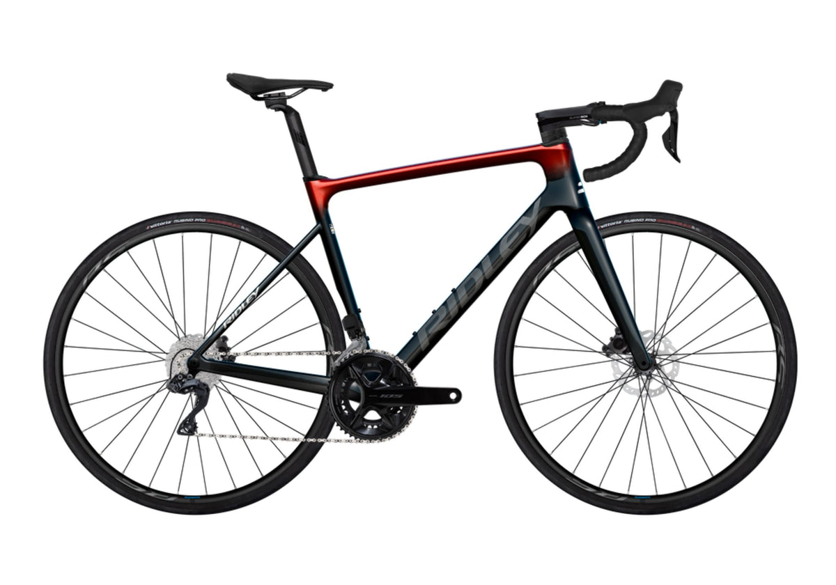Ridley Falcn 105 Di2 — Black/White/Candy Red Metallic