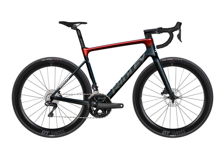 Шосеен велосипед Ridley Falcn Ultegra Di2 — 2026 — Black/White/Candy Red Metallic