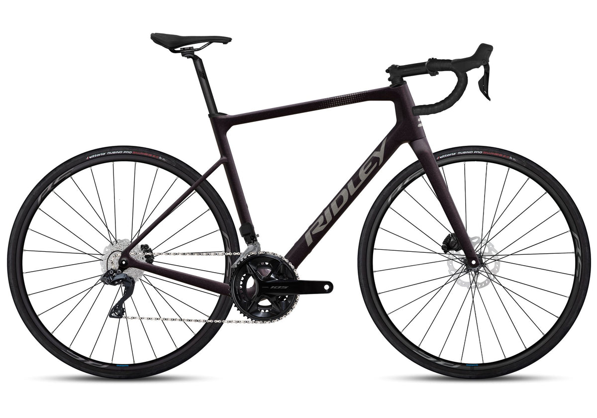 Шосеен велосипед Ridley Grifn 105 Di2 — 2026 — Dark Plum Metallic/Autumn Grey Metallic