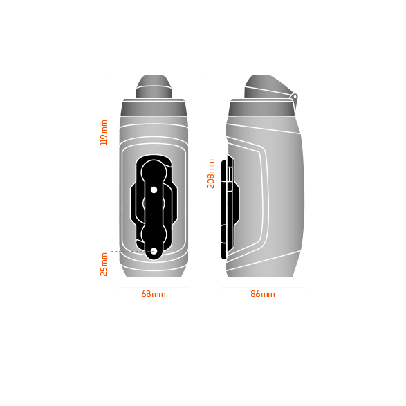FIDLOCK Twist Bottle 590 + Bike Base Motion Blue