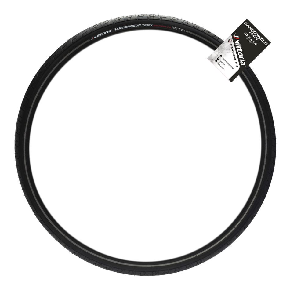 VITTORIA Randonneur Tech 26x1.5 rigid full black refl G2.0 Tire
