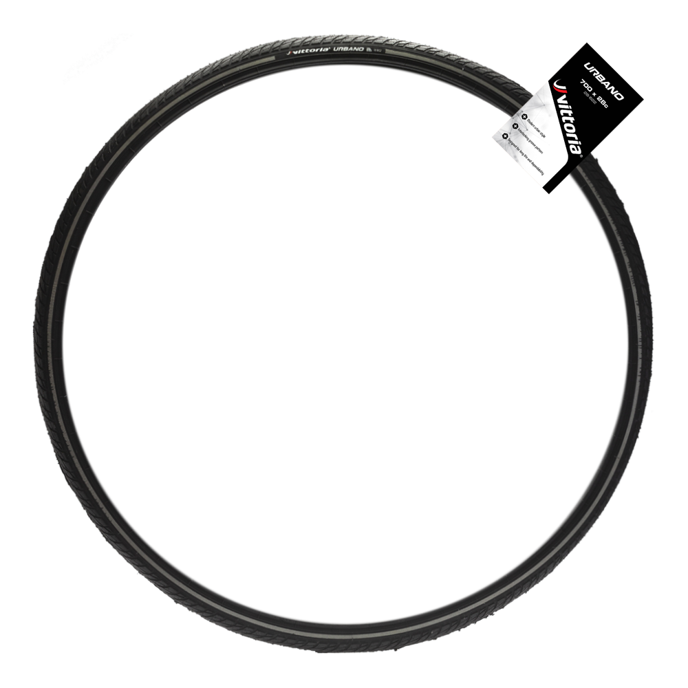 VITTORIA Urbano 700x28c rigid full black Reflective Tire
