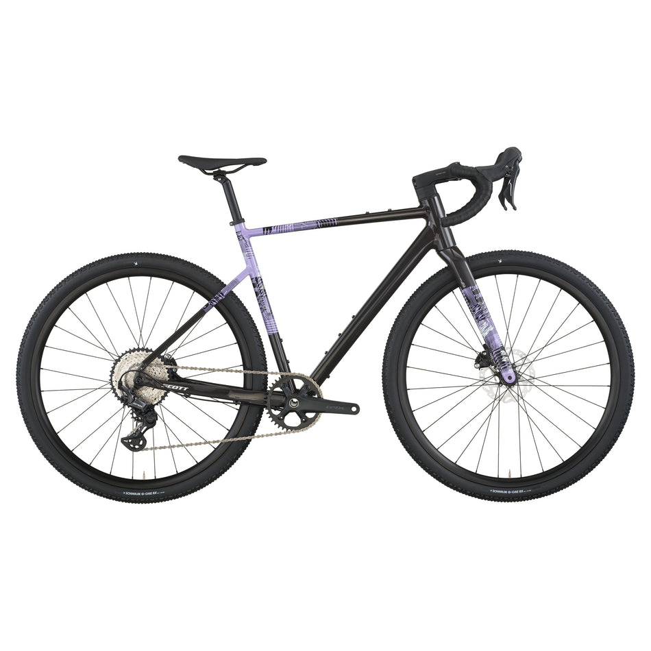 Гравел велосипед Scott Speedster Gravel 10 Black / Tulip Purple 2026 — цял велосипед / рамков комплект