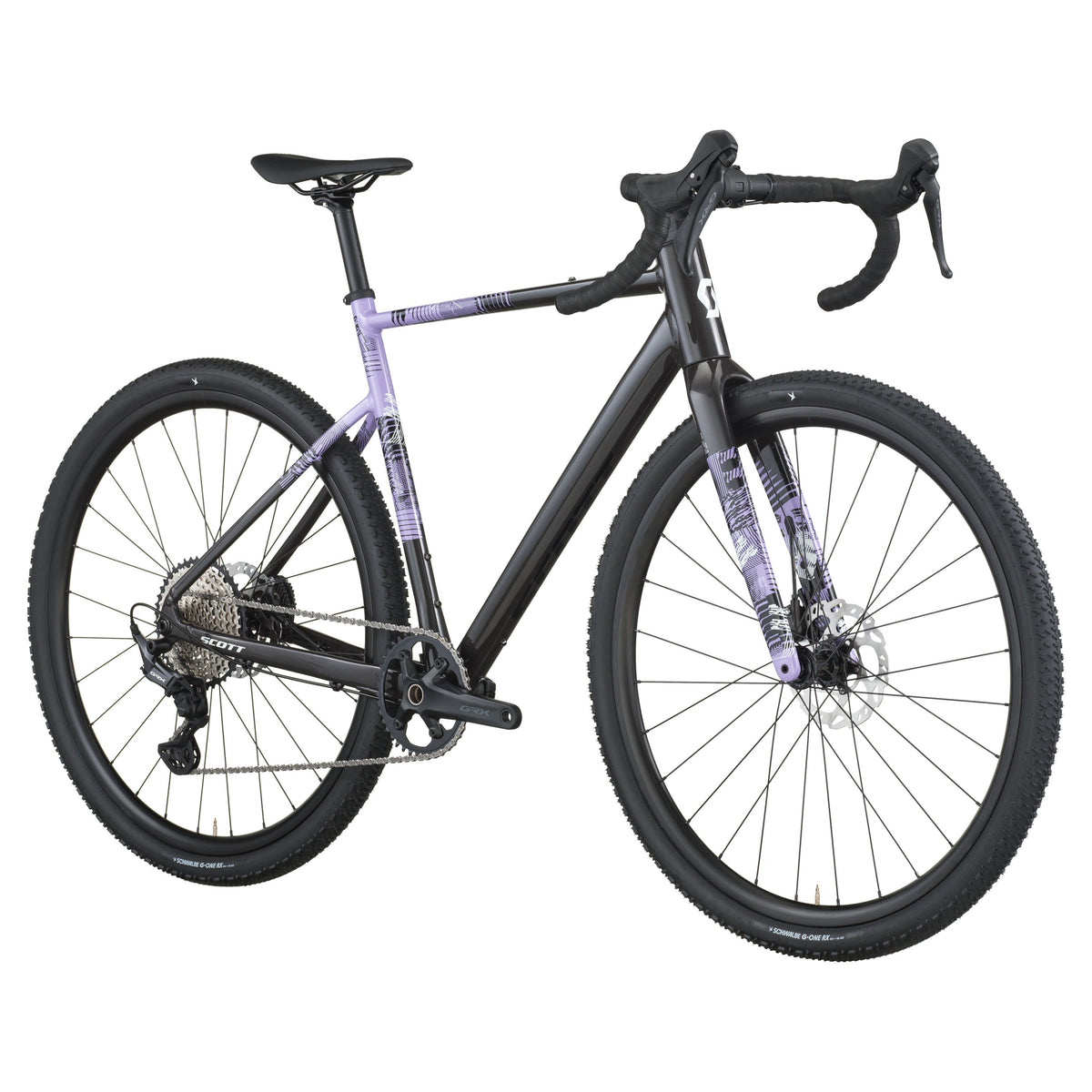 Гравел велосипед Scott Speedster Gravel 10 Black / Tulip Purple 2026 — изглед 2