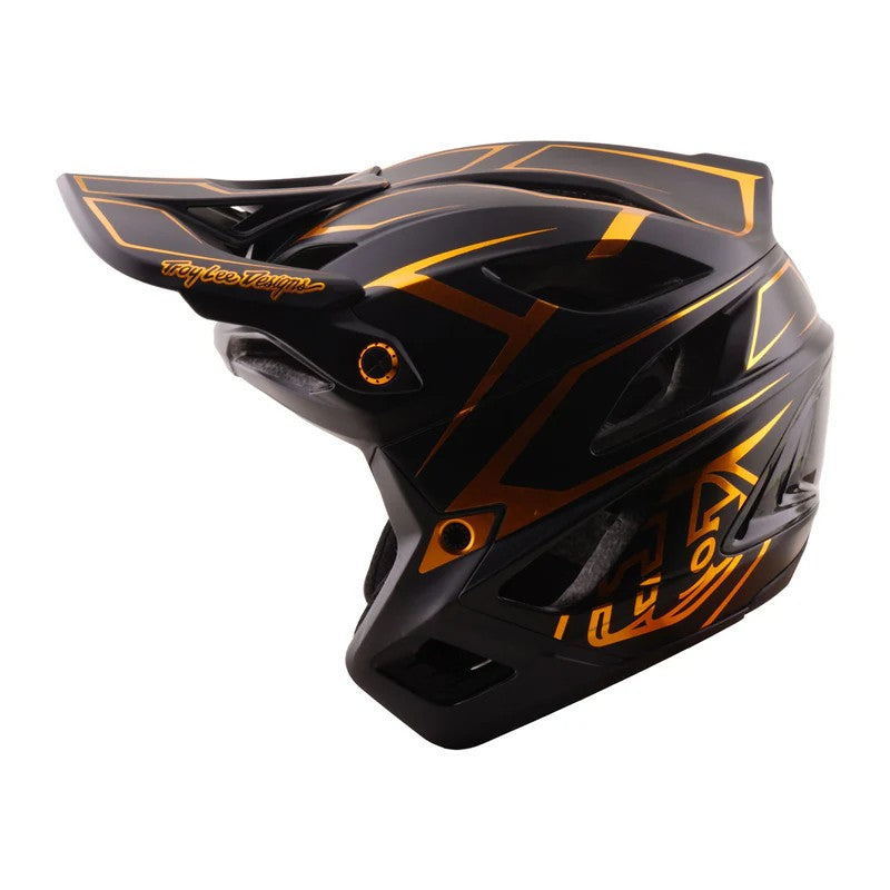 Full-face каска Troy Lee Designs Stage Stunt MIPS — Pinstripe — Black