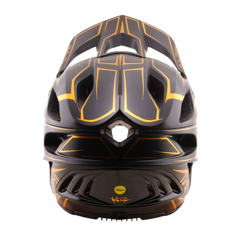 Full-face каска Troy Lee Designs Stage Stunt MIPS — Pinstripe — Black