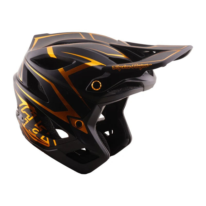 Full-face каска Troy Lee Designs Stage Stunt MIPS — Pinstripe — Black