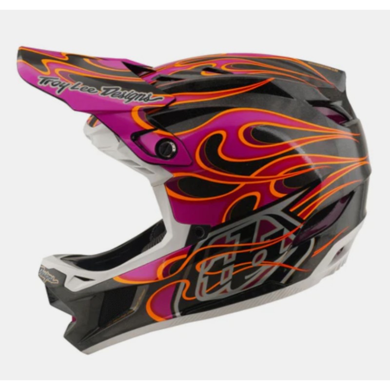 Full-face каска Troy Lee Designs D4 Carbon MIPS — Torched — Carbon / Magenta