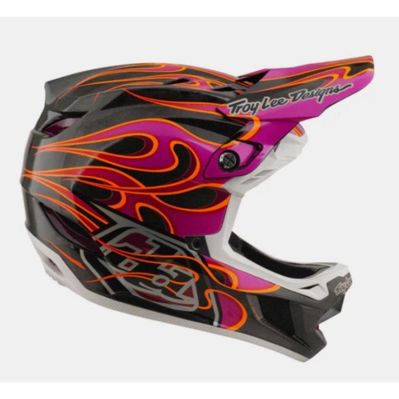 Full-face каска Troy Lee Designs D4 Carbon MIPS — Torched — Carbon / Magenta
