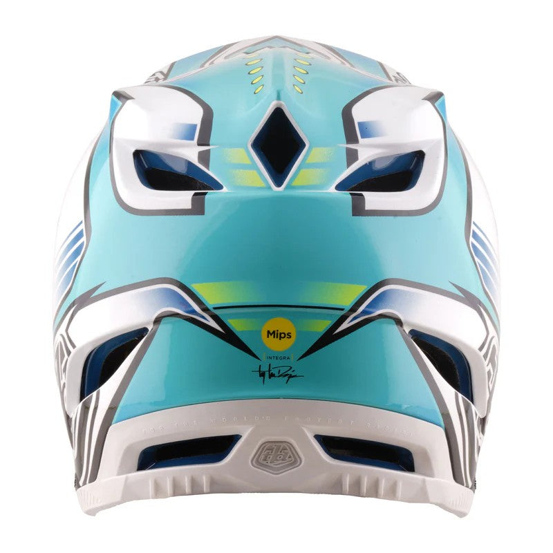 Full-face каска Troy Lee Designs D4 Composite MIPS — Crest — Real Teal