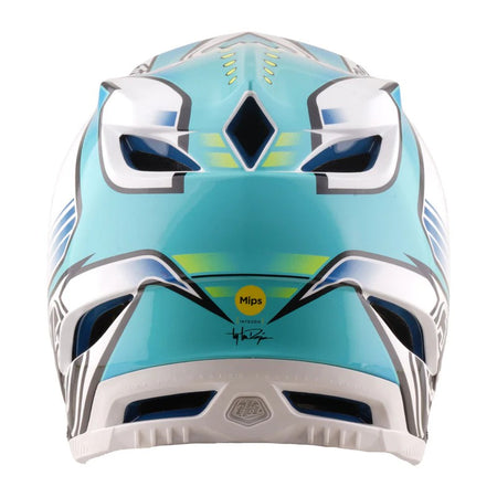 Full-face каска Troy Lee Designs D4 Composite MIPS — Crest — Real Teal