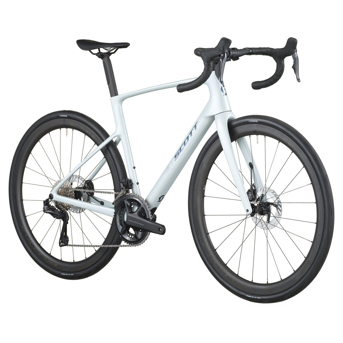 Шосеен велосипед Scott Addict 20 Cumulus White 2026 — детайл