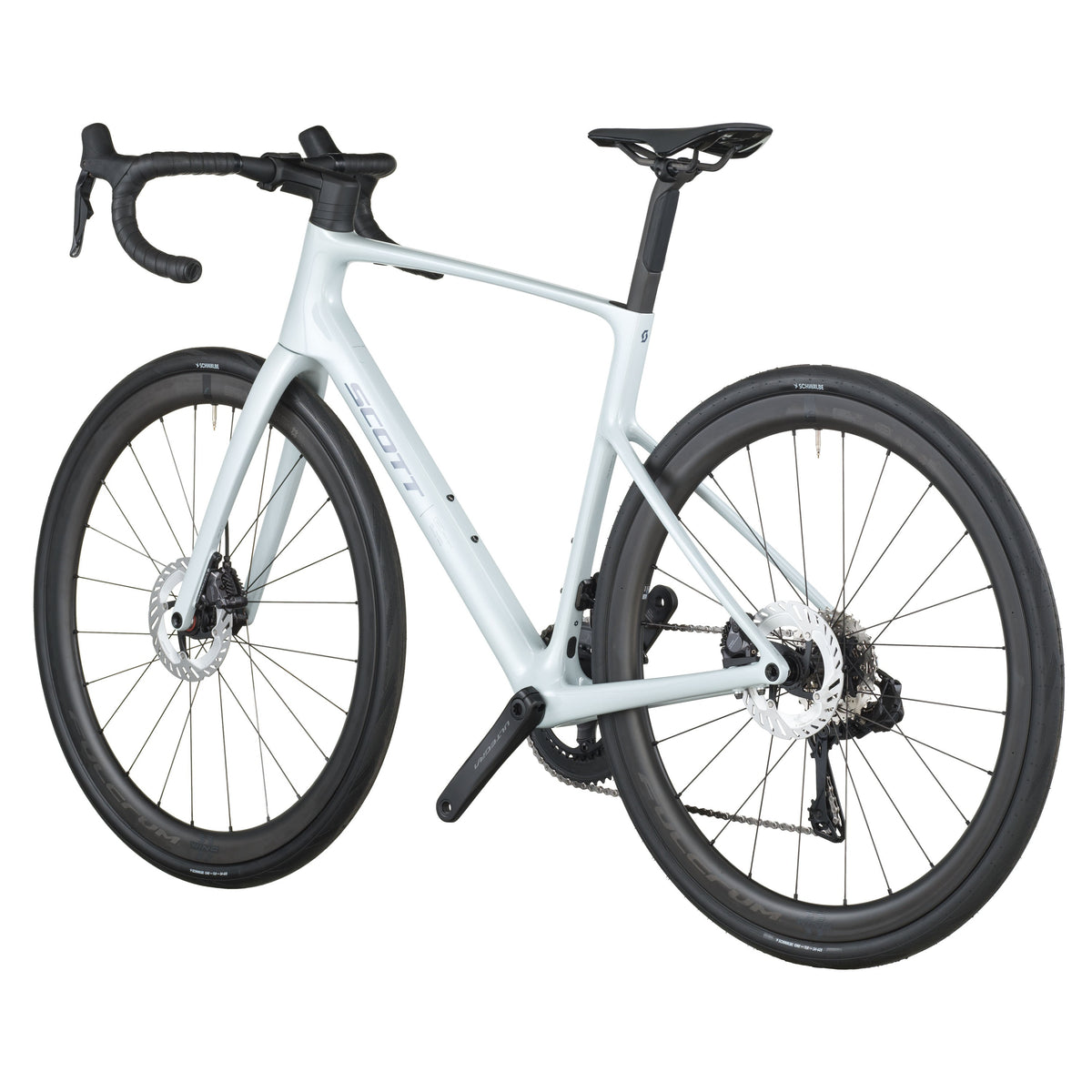 Шосеен велосипед Scott Addict 20 Cumulus White 2026 — детайл