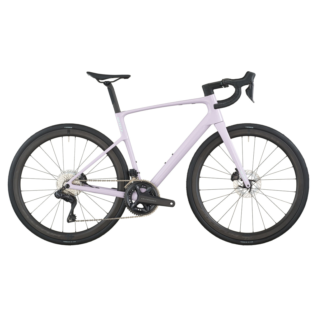 Шосеен велосипед Scott Addict 20 Violet Pink 2026 — общ изглед