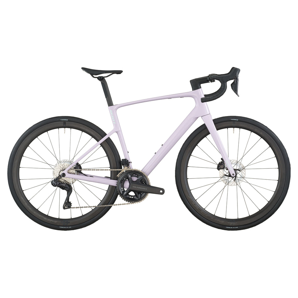 Шосеен велосипед Scott Addict 20 Violet Pink 2026 — общ изглед