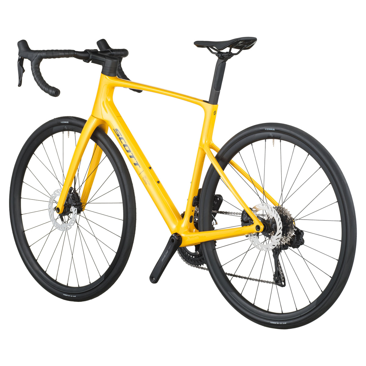 Шосеен велосипед Scott Addict 40 Vivid Yellow 2026 — детайл