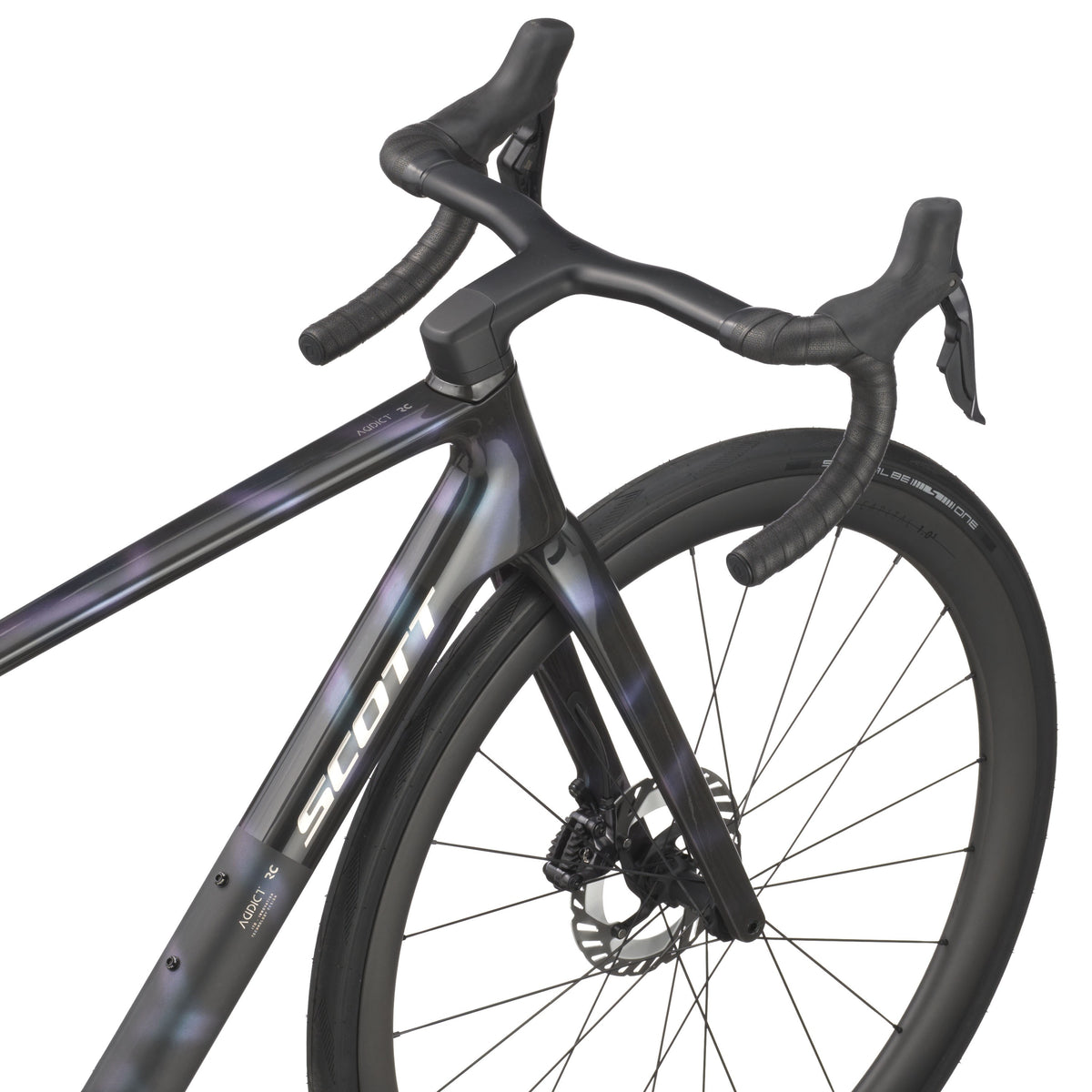 Шосеен велосипед Scott Addict RC 10 Sunbeam Black 2026 — детайл